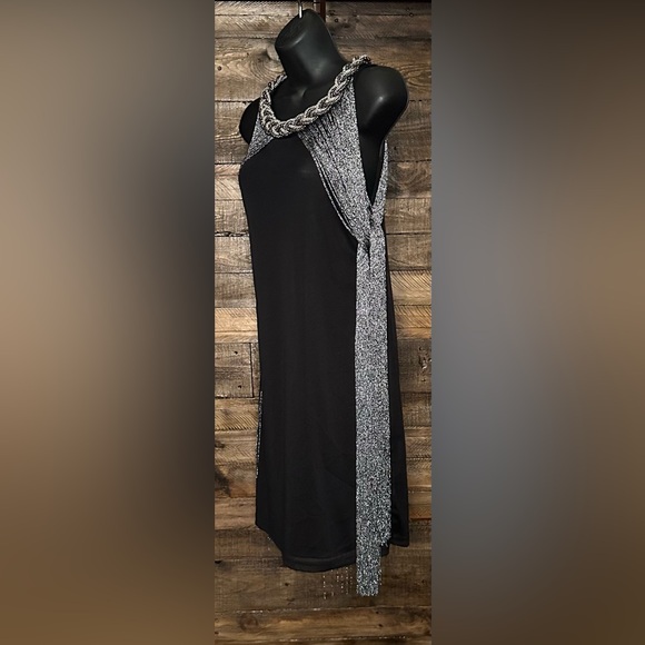 Unique Silver Fringed Dress NWT - Picture 9 of 13